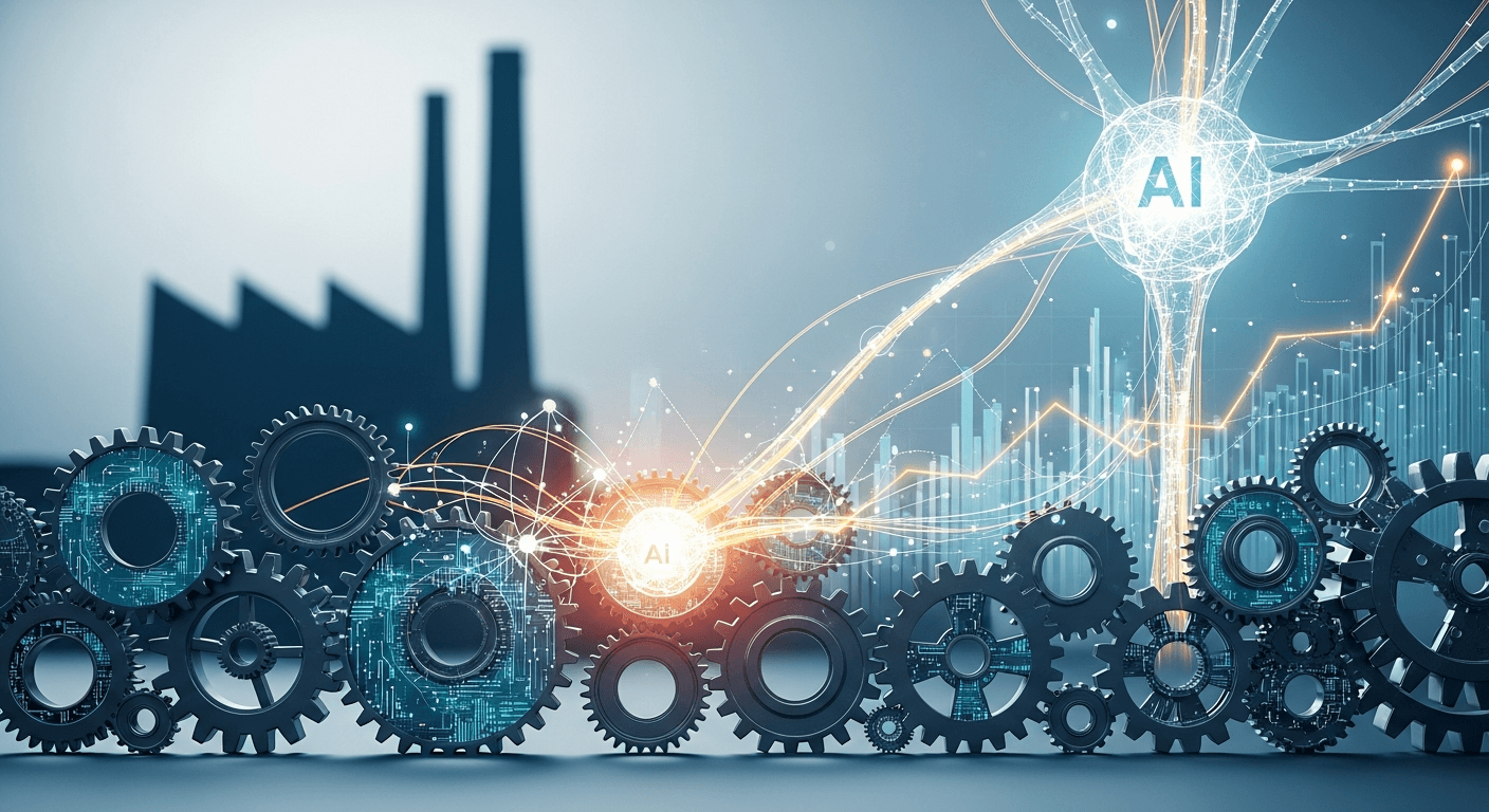 Featured image for: Automatización de procesos industriales con IA: Eficiencia para tu fábrica