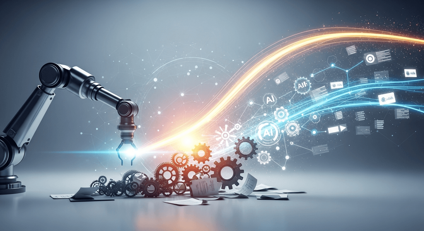 Featured image for: Automatización robótica de procesos (RPA) con IA: El fin de las tareas manuales