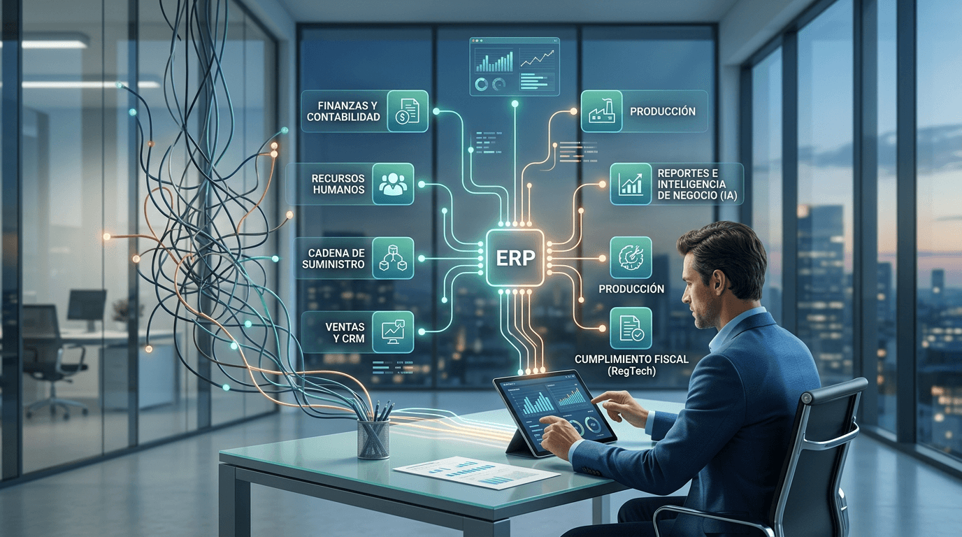Featured image for: What is ERP: La guía definitiva para centralizar tu empresa y eliminar el caos