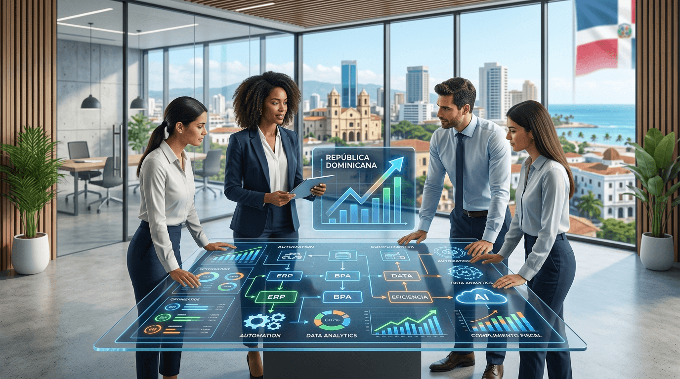 Transformación digital y automatización de procesos en empresas de República Dominicana
