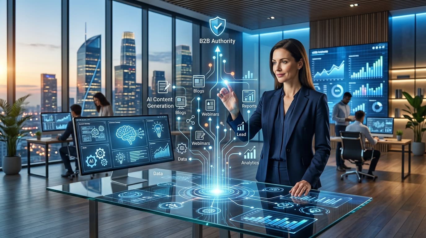 Featured image for: Marketing de contenidos automatizado: Cómo escalar tu autoridad B2B en 2026